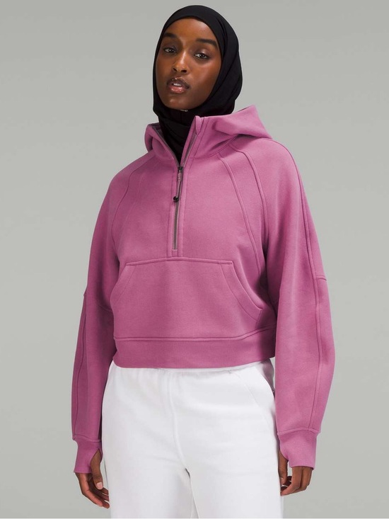 lululemon athletica Tops - Lululemon Scuba Oversized Half-Zip Pullover - Velvet Dust